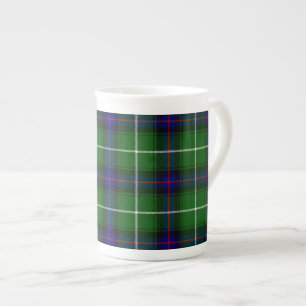 Tasse En Porcelaine MacDonald tartan bleu vert plaid