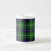 Tasse En Porcelaine MacDonald tartan bleu vert plaid (Devant)