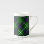 Tasse En Porcelaine MacDonald tartan bleu vert plaid (Droite)