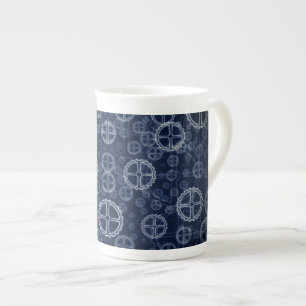 Tasse En Porcelaine Machine Gears Motif mécanique