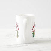 Tasse En Porcelaine Magical Reindeer Bells and Christmas Tree Design (Dos)