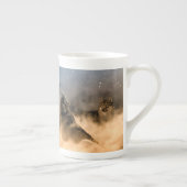 Tasse En Porcelaine Magnifique Stars Foggy Night Wolfs Howl (Droite)