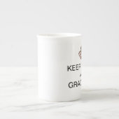 Tasse En Porcelaine MAINTENIR CALME ET DIPLÔMÉ / "Classe de 2022" (Devant)