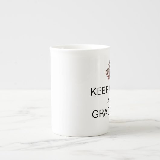 Tasse En Porcelaine MAINTENIR CALME ET DIPLÔMÉ / "Classe de 2022" (Devant)