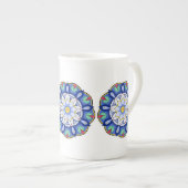 Tasse En Porcelaine Mandala Motif 01 (Devant droit)