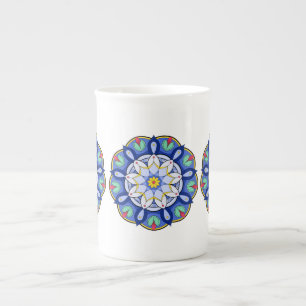 Tasse En Porcelaine Mandala Motif 01