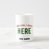 TASSE EN PORCELAINE MARQUE BLANCHE MODERNE ET PERSONNALISABLE VÉRIFIÉE (Devant)