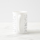 Tasse En Porcelaine Math Hand Written Calculations Illustrations (Dos)