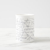 Tasse En Porcelaine Math Hand Written Calculations Illustrations (Devant)