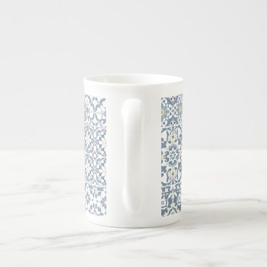 Tasse En Porcelaine Mediterranean Tiles, Moroccan, Majolica, Azulejo (Dos)