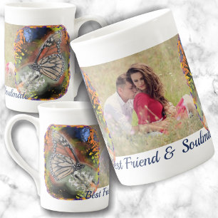 Tasse En Porcelaine Meilleur ami et colocataire de papillon