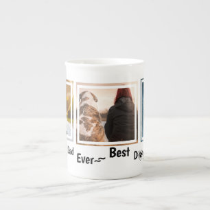 Tasse En Porcelaine Meilleur papa de chien au monde Photo personnalisé