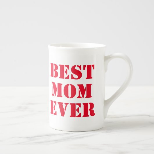 Tasse En Porcelaine Meilleure maman Jour de la typographie moderne Cad (Droite)