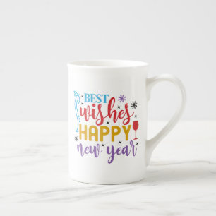 Tasse En Porcelaine Meilleurs Vœux Bonne Année Design-80967