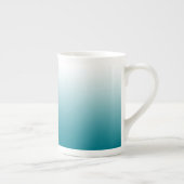 Tasse En Porcelaine Mélange bleu et blanc Turquoise monogramme Verre d (Droite)