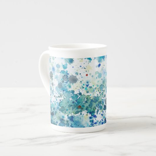 Tasse En Porcelaine Mer Speckée I (Devant gauche)