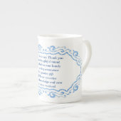 Tasse En Porcelaine Merci (Devant droit)