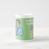 Tasse En Porcelaine Merci à un enseignant asiatique (Devant)