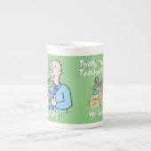 Tasse En Porcelaine Merci à un enseignant masculin. (Devant)