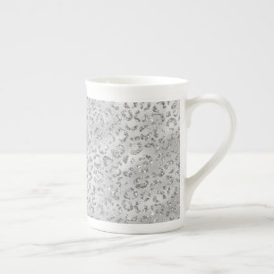 Tasse En Porcelaine Mignon motif imprimé peau de léopard guépard argen