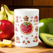 Tasse En Porcelaine 💗 mignonne fraise 🍓 🥨
