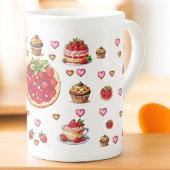Tasse En Porcelaine 💗 mignonne fraise 🍓 🥨