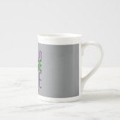 TASSE EN PORCELAINE MODÈLE DE TEXTE D'IMAGE ASH SIMPLE MODERNE (Droite)