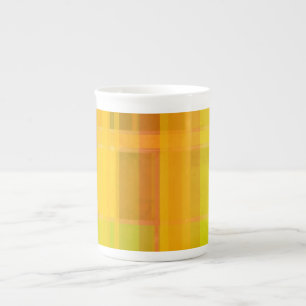 Tasse En Porcelaine Moderne Abstrait Couleurs Citronnées Colorées