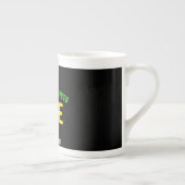 TASSE EN PORCELAINE MODERNE ET MODERNE PERSONNALISABLE NOIR VÉRIFIÉ (Droite)