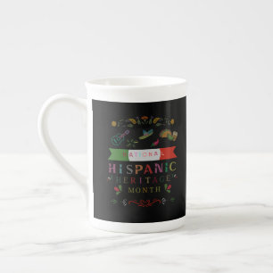TASSE EN PORCELAINE MOIS DU PATRIMOINE HISPANIQUE NATIONAL