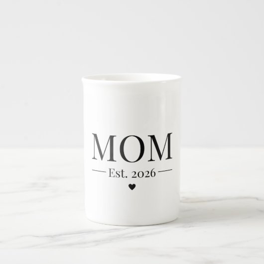 Tasse En Porcelaine Mom Established 2026 (Devant)