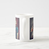 Tasse En Porcelaine Mon zombi m'aime attaquent à l'envers (Dos)