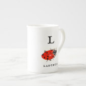 Tasse En Porcelaine Monarque et Ladybug (Devant droit)