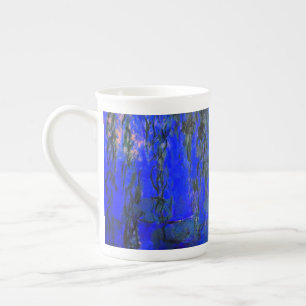 Tasse En Porcelaine Monet Lys d'eau et Branches de saules de pleurs