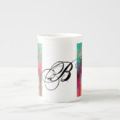 TASSE EN PORCELAINE MONOGRAMME DE CHARME (Devant)