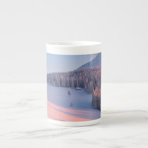 Tasse En Porcelaine Montagnes neigeuses