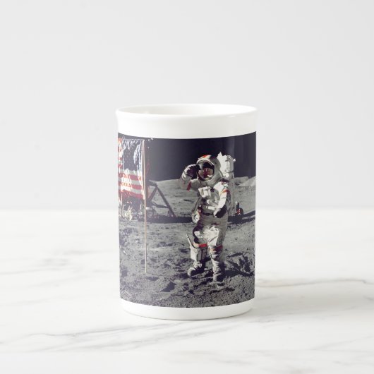 Tasse En Porcelaine Moonwalk Apollo 17 (Devant)