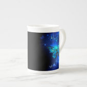 Tasse En Porcelaine Morpho Butterfly in the Dark Background (Devant droit)