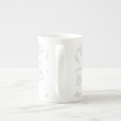 Tasse En Porcelaine Motif à branche d'olivier naturel (Dos)