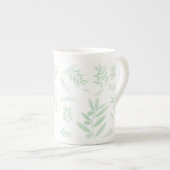 Tasse En Porcelaine Motif à branche d'olivier naturel (Devant droit)