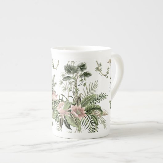 Tasse En Porcelaine Motif Chinoiserie (Devant droit)