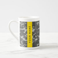 Motif de camouflage gris, Votre nom, Personnaliser