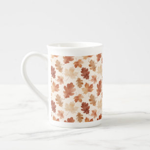 Tasse En Porcelaine Motif de feuille d'automne confortable