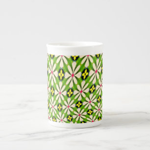 Tasse En Porcelaine Motif de fleurs esthétiques