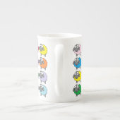 Tasse En Porcelaine Motif de mouton coloré (Dos)