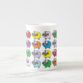 Tasse En Porcelaine Motif de mouton coloré (Devant)