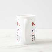 Tasse En Porcelaine Motif de Paris avec Tour Eiffel (Dos)