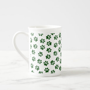 Tasse En Porcelaine Motif De Pâtes, Patrouilles De Chiens, Paws Vertes
