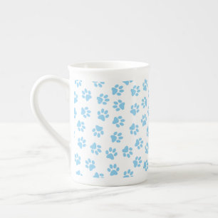 Tasse En Porcelaine Motif De Pâtes, Poches De Chien, Bébé Pâtes Bleues