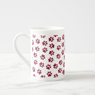 Tasse En Porcelaine Motif De Pâtes, Poches De Chien, Pâtes De Bourgogn